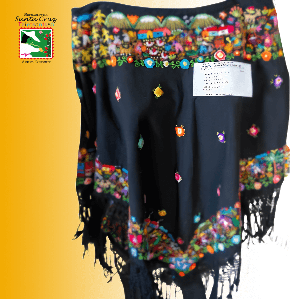 Capa tradicional bordada