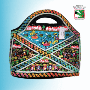 Bolsa estructurada con paisaje dividido